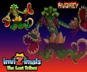 Audrey. Invizimals The Lost Tribes. Carnivorous plant, a dangerous monster hunter puzzle