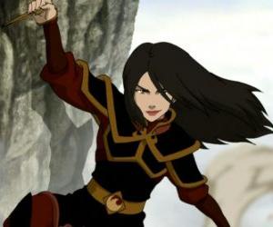 Azula is the Princess of the Fire Nation and Zuko's younger sister puzzle