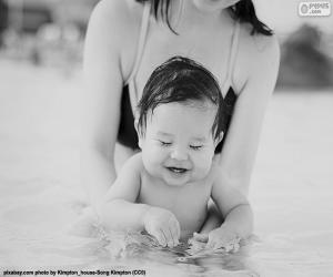 Baby in the pool puzzle