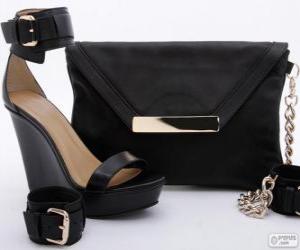 Bag and black shoes puzzle