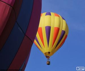 Balloon hot air yellow puzzle