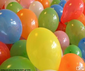 Balloons for a party puzzle