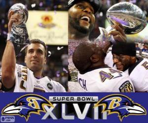 Baltimore Ravens Super Bowl 2013 Champions puzzle