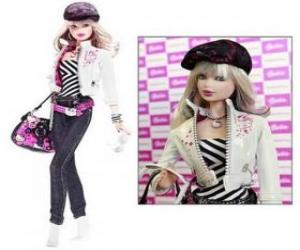 Barbie dressed in Hello Kitty puzzle