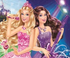 Barbie: The princess and The Popstar puzzle