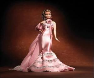 Barbie with fantasy dress for a party puzzle