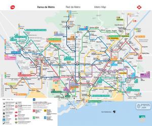 Barcelona Metro map puzzle