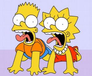 Bart and Lisa screaming puzzle