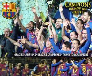 Barça, FC Barcelona, Champion Club World Cup 2011 puzzle