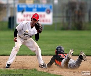 Baseball reach the base puzzle