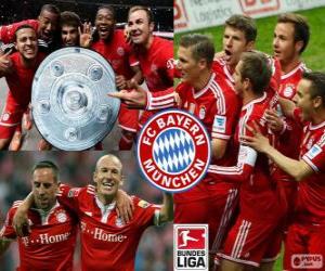 Bayern Munich champion 2013-2014 puzzle