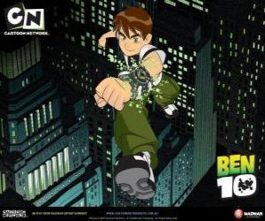 Ben 10 in the city puzzle