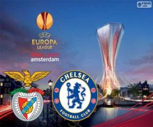 Benfica vs Chelsea. Europe League 2012-2013 Final in the Amsterdam Arena, Netherlands puzzle