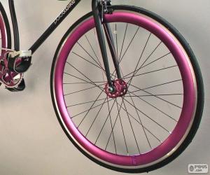 Bicycle front wheel puzzle
