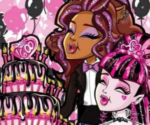 Birthday party on Monster High puzzle