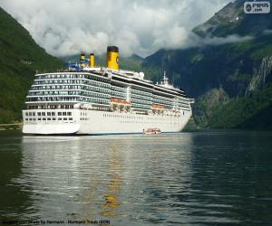 Boat, Geirangerfjord puzzle