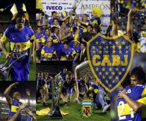 Boca Juniors, champion fo the tournament Apertura 2011, Argentina puzzle