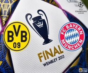 Borussia Dormunt vs Bayern Munich. Final UEFA Champions League 2012-2013. Wembley Stadium, London, Great Britain puzzle