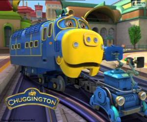 Brewster, strong diesel-electric locomotive from Chuggington puzzle