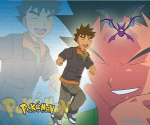 Brock, originally the leader of the Pewter City Gym (Pewter), specializing in rock-type Pokémon. puzzle