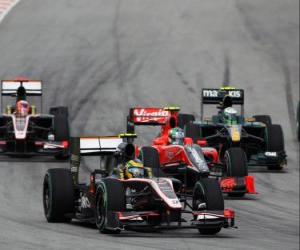 Bruno Senna - HRT - Sepang 2010 puzzle