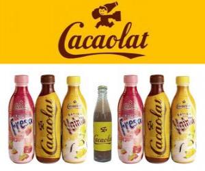 Cacaolat is a brand of milkshake and cocoa, but there are also vanilla and strawberry shakes. puzzle