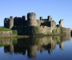 Caerphilly Castle, Wales puzzle