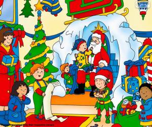 Caillou Christmas puzzle