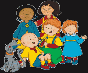 Caillou with friends puzzle