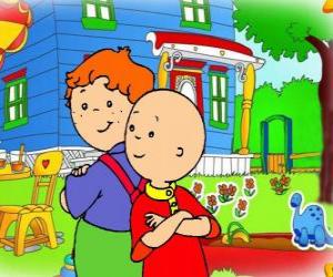 Caillou with his friend Leo puzzle