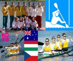 Canoe sprint K4 1000m London 2012 puzzle