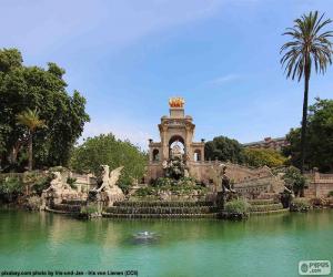 Cascade of the Parc de la Ciutadella, Barcelona puzzle