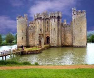 Castle with a bridge over the river puzzle