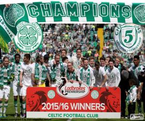 Celtic FC champion 2015-2016 puzzle