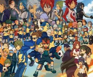 Characters of Inazuma Eleven puzzle