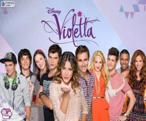Characters of Violetta puzzle