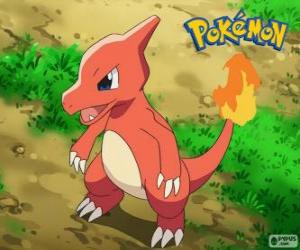 Charmeleon is the evolution of Charmander and Charizard Evolves puzzle