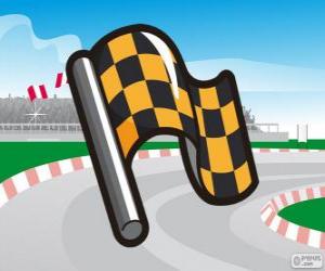 Checkered flag puzzle