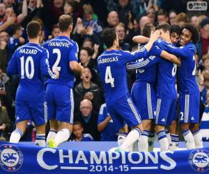 Chelsea FC champion 2014-15 puzzle