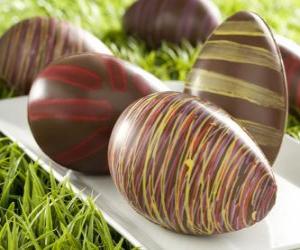 Chocolate Easter eggs puzzle