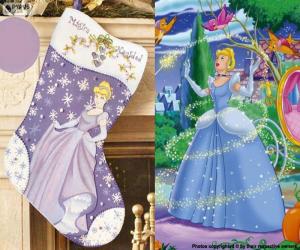 Christmas boot Cinderella puzzle