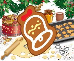 Christmas cookie as a bell puzzle