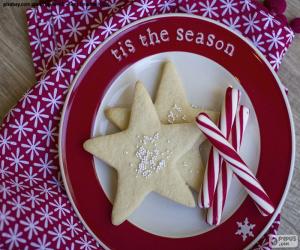 Christmas cookies and candy canes puzzle