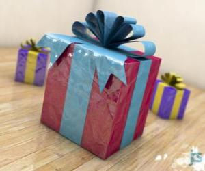 Christmas gifts adorned with ribbons puzzle