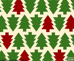 Christmas tree background puzzle