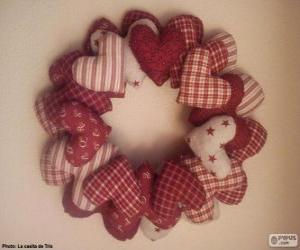 Christmas wreath wreath puzzle