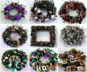 Christmas wreaths puzzle