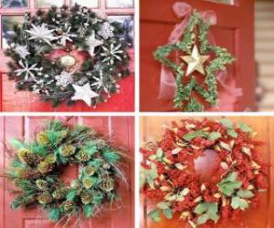 Christmas wreaths puzzle