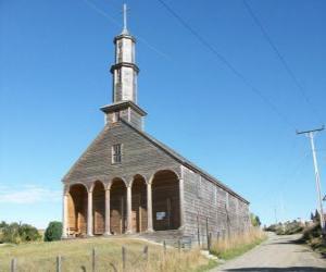 Churches of Chiloé, built entirely of wood. Chile. puzzle