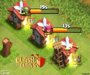 Clash of Clans of barracks puzzle